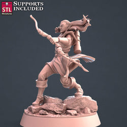 3D Printed STL Miniatures Elf Archers Set 28 - 32mm War Gaming D&D (Online Only)