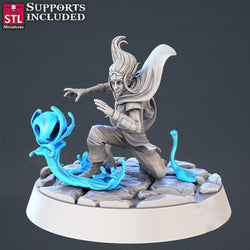 3D Printed STL Miniatures Genasi Set 28 - 32mm War Gaming D&D (Online Only)