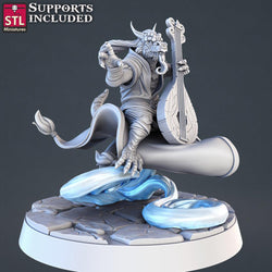 3D Printed STL Miniatures Genasi Set 28 - 32mm War Gaming D&D (Online Only)