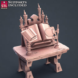 3D Printed STL Miniatures Librarian Set 28mm - 32mm War Gaming D&D (Online Only)