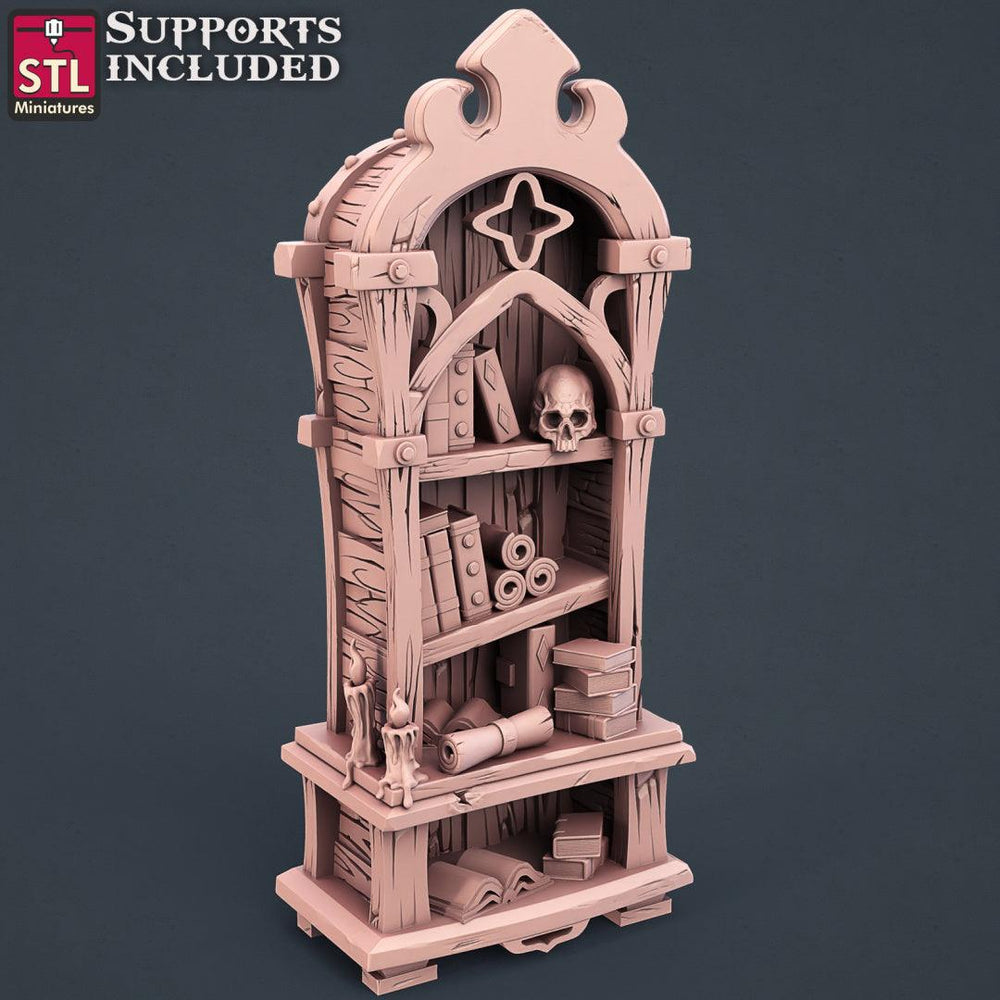 3D Printed STL Miniatures Librarian Set 28mm - 32mm War Gaming D&D (Online Only)