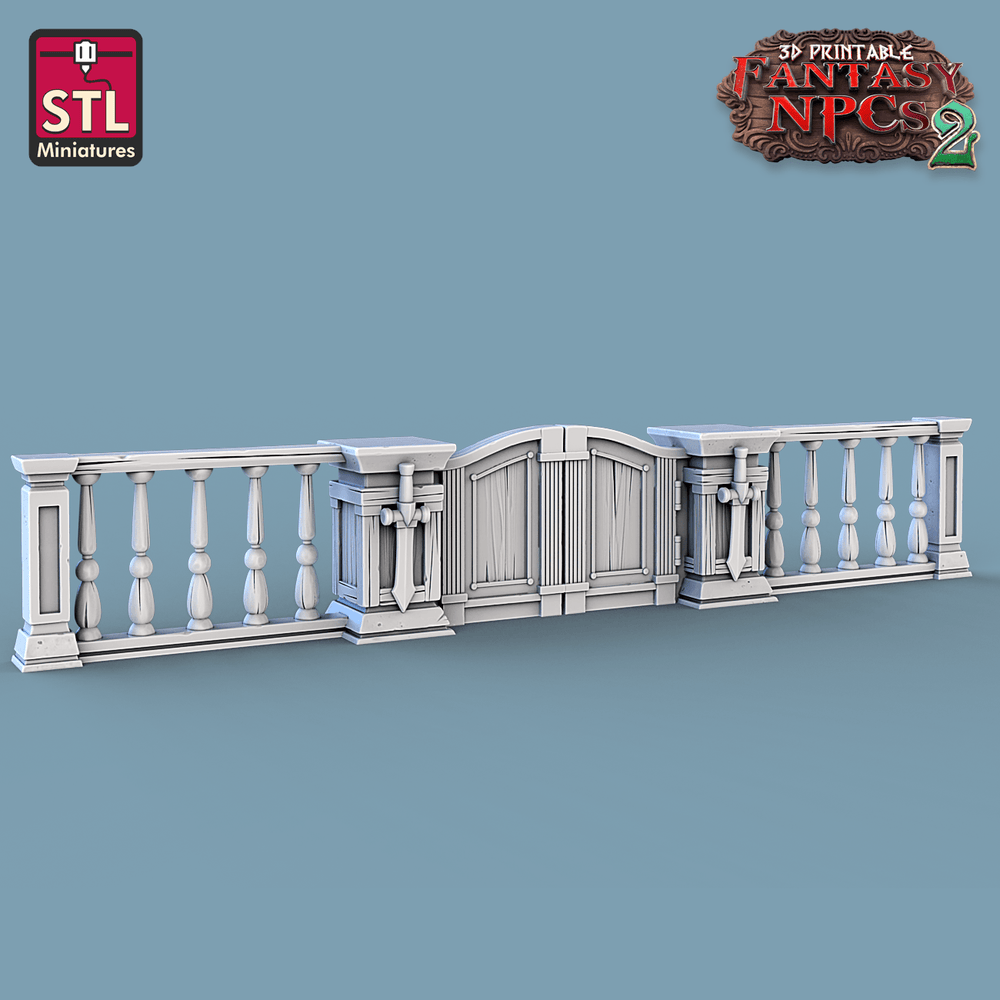 3D Printed STL Miniatures Magistrate Set Fantasy NPC 2 | 28 - 32mm War Gaming D&D (Online Only)