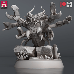 3D Printed STL Miniatures NeverDawn Dark Waters Crabs Set 28 - 32mm War Gaming D&D (Online Only)