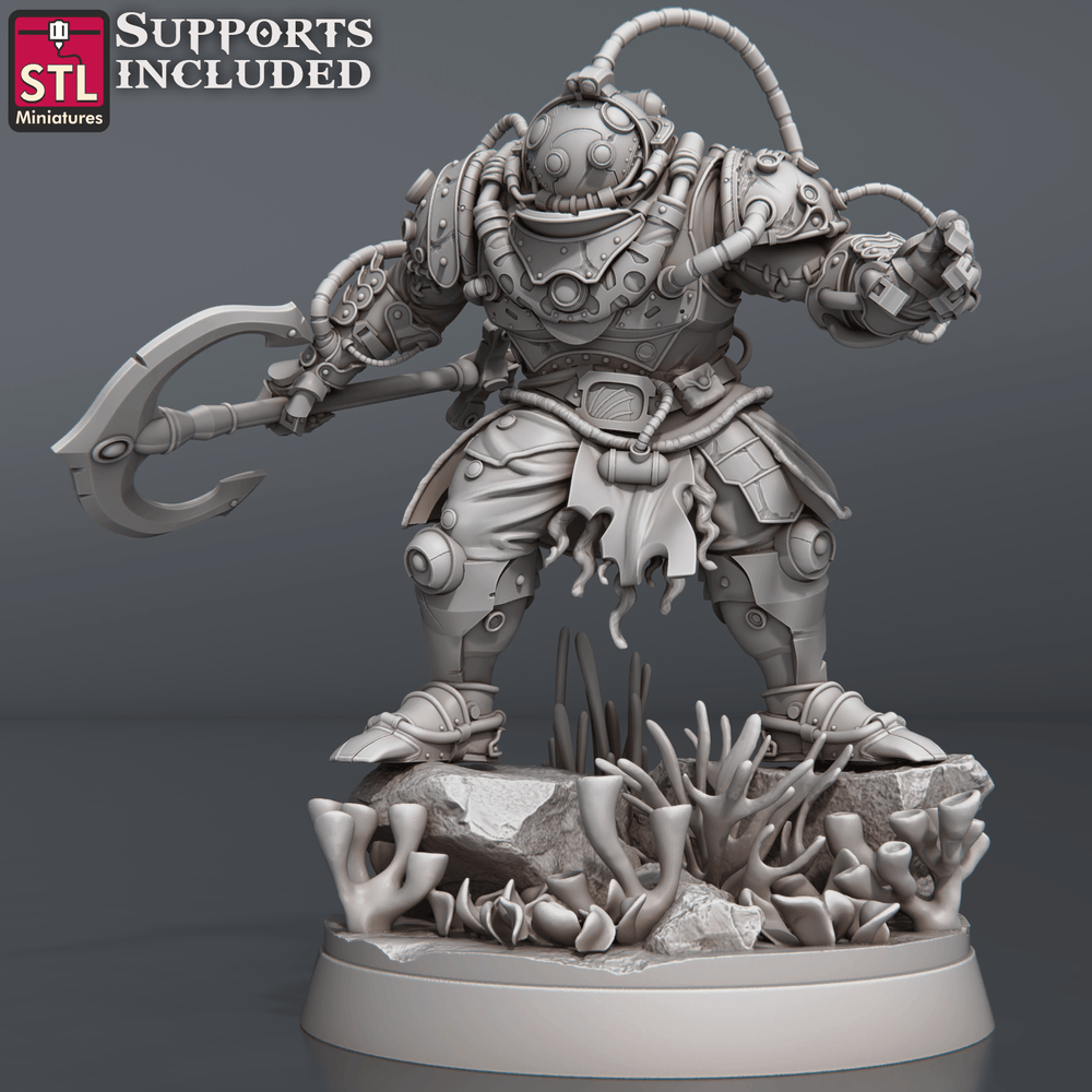 3D Printed STL Miniatures NeverDawn Dark Waters Set 28 - 32mm War Gaming D&D (Online Only)