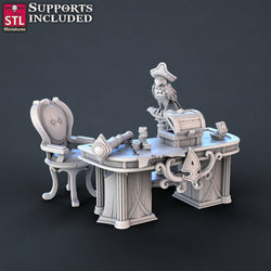 3D Printed STL Miniatures Pirate Set 28 - 32mm War Gaming D&D (Online Only)