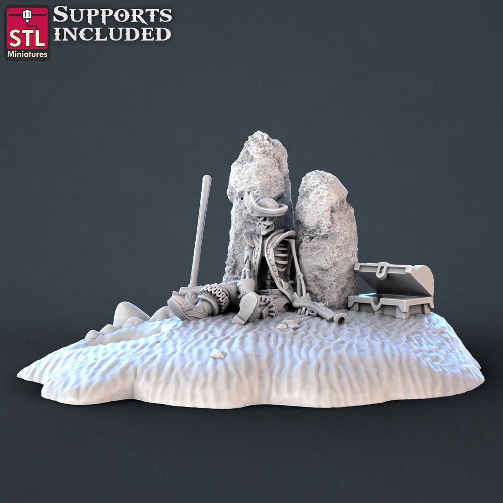 3D Printed STL Miniatures Pirate Set 28 - 32mm War Gaming D&D (Online Only)