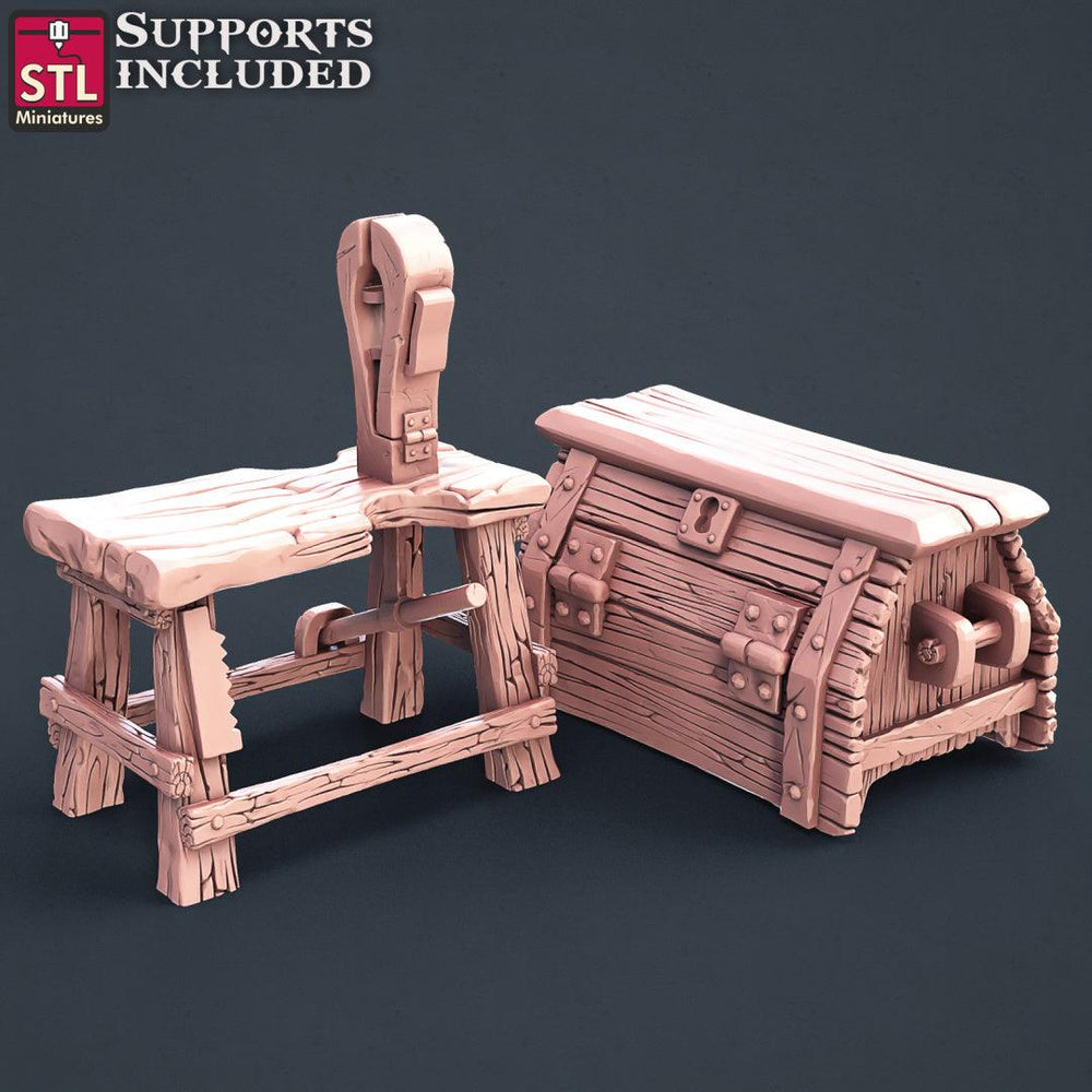 3D Printed STL Miniatures Shoemakers Set 28 - 32mm War Gaming D&D (Online Only)
