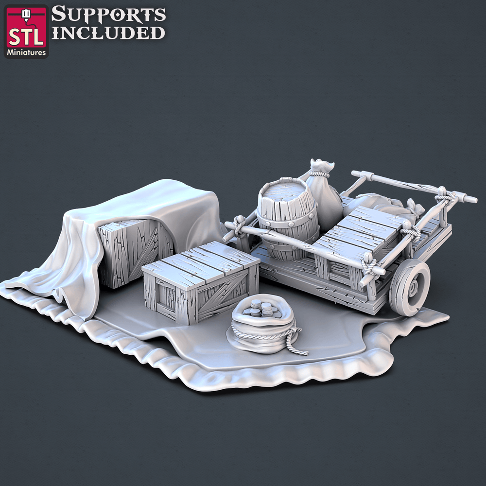 3D Printed STL Miniatures Street Gambler Set | 28 - 32mm War Gaming D&D (Online Only)