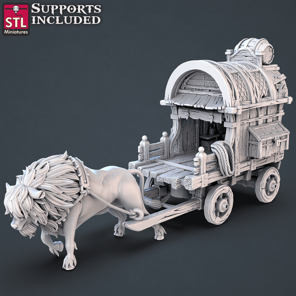 3D Printed STL Miniatures Street Gambler Set | 28 - 32mm War Gaming D&D (Online Only)