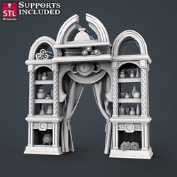 3D Printed STL Miniatures Toxic Vendor Set 28mm - 32mm War Gaming D&D (Online Only)