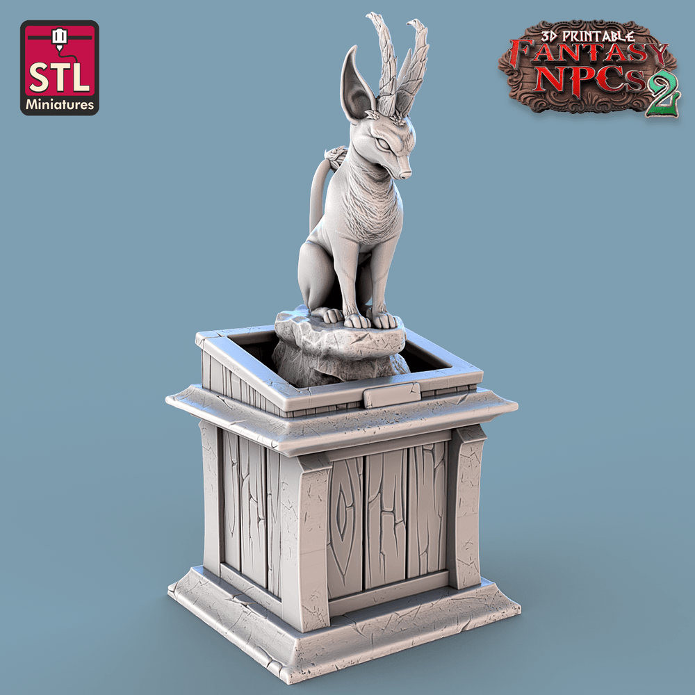 3D Printed STL Miniatures Trophy Hunter Set Fantasy NPC 2 | 28 - 32mm War Gaming D&D (Online Only)