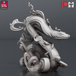 3D Printed STL Miniatures Vapour Snakes 28 - 32mm War Gaming D&D (Online Only)