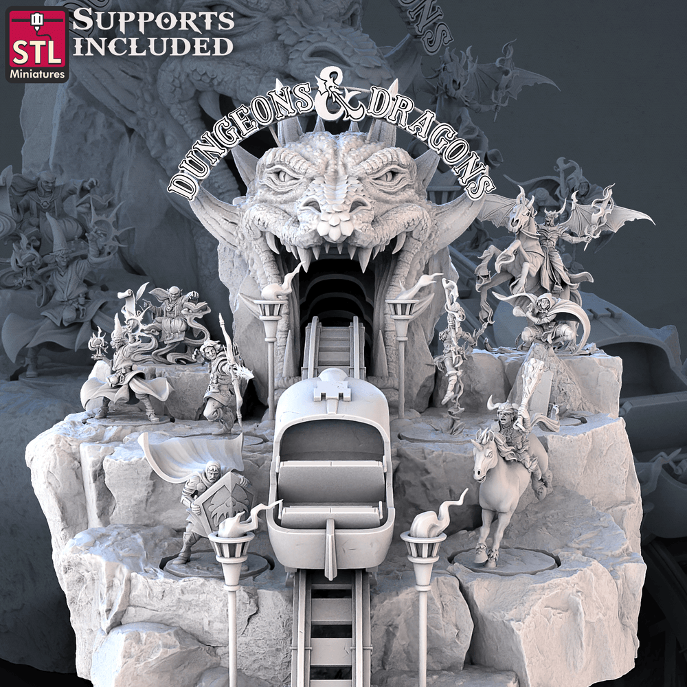 3D Printed STL Miniatures Venger DnD Tribute Set 28mm - 32mm War Gaming D&D (Online Only)