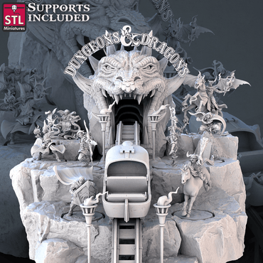 3D Printed STL Miniatures Venger DnD Tribute Set 28mm - 32mm War Gaming D&D (Online Only)