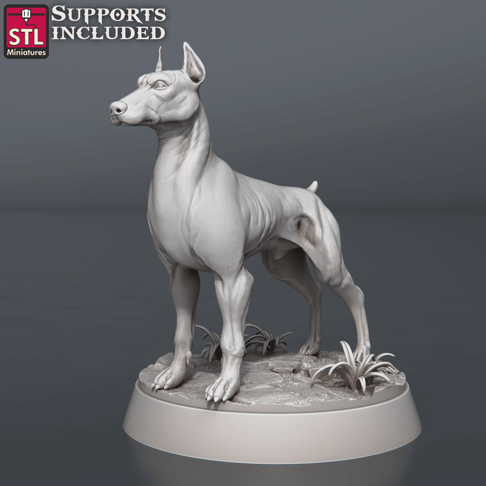 3D Printed STL Miniatures Wild Dogs Set 28 - 32mm War Gaming D&D (Online Only)
