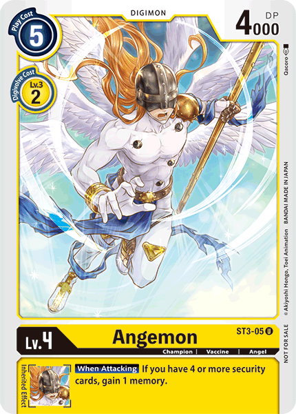 Angemon [ST3-05] (Tamer Party) [Starter Deck: Heaven's Yellow Promos] (ONLINE ORDER ONLY)