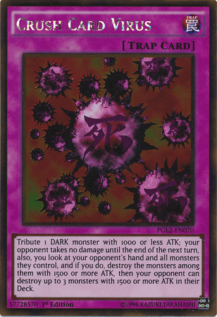 Crush Card Virus [PGL2-EN070] Gold Rare (ONLINE ORDER ONLY)