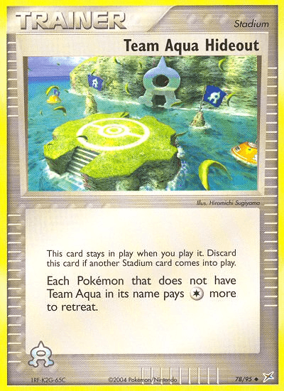 Team Aqua Hideout (78/95) [EX: Team Magma vs Team Aqua] (Online Only)