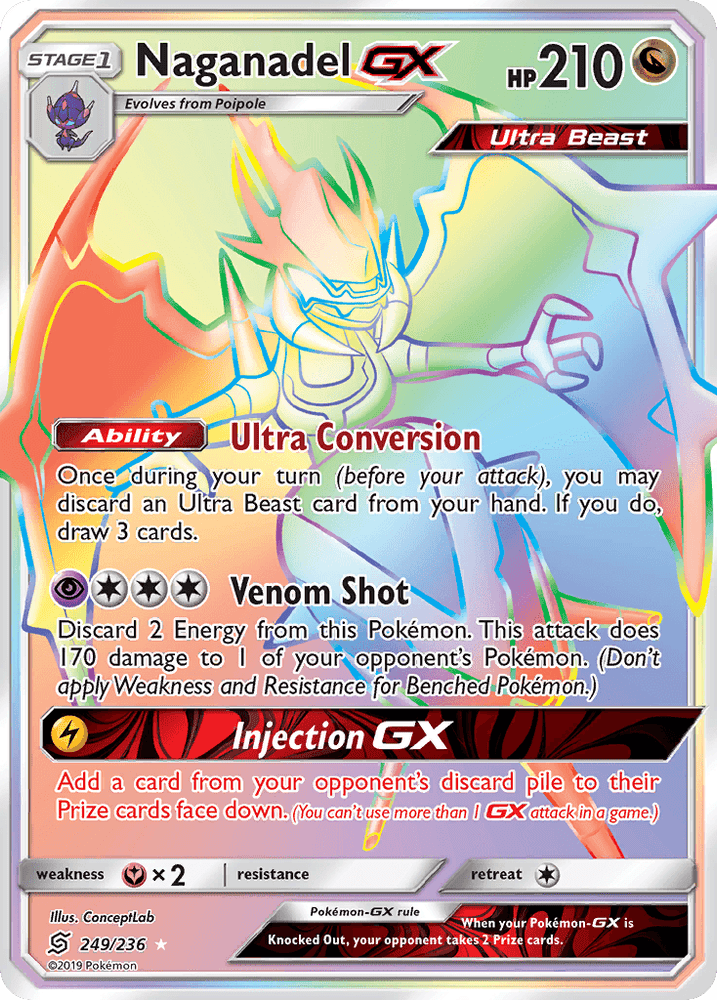 Naganadel GX (249/236) [Sun & Moon: Unified Minds] (Online Only)