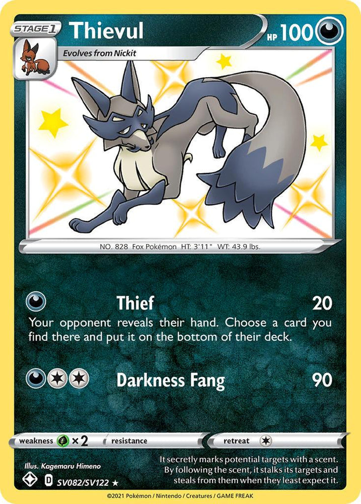 Thievul (SV082/SV122) [Sword & Shield: Shining Fates] (Online Only)
