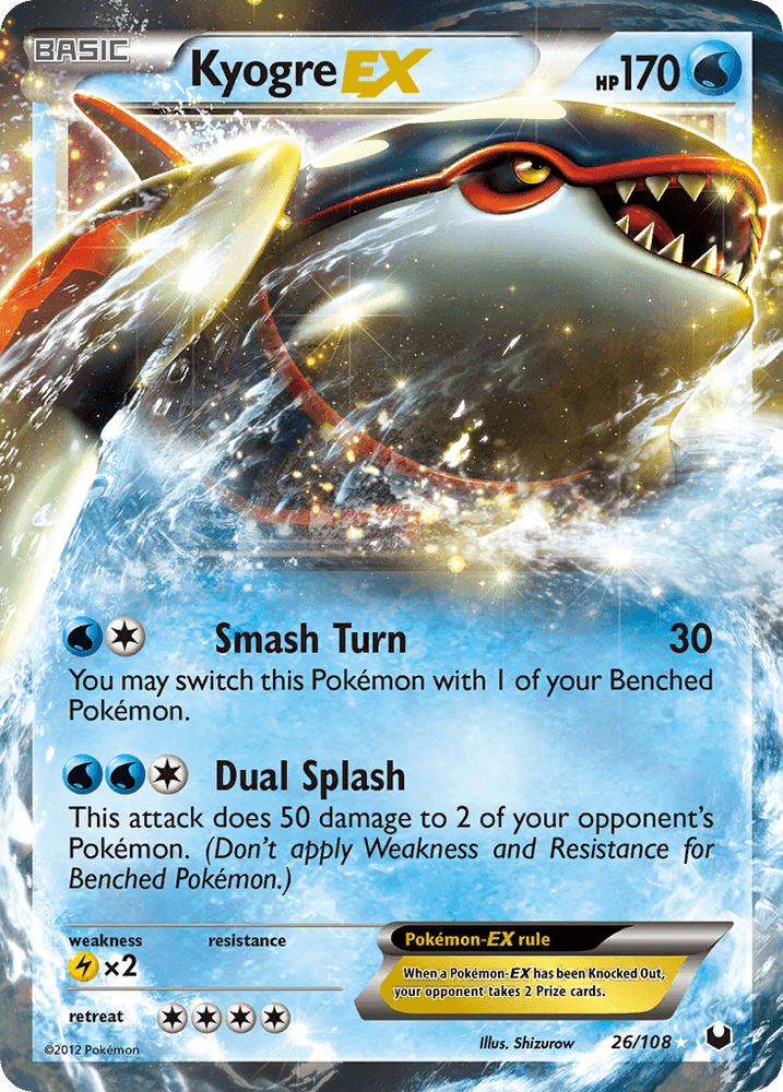 Kyogre EX (26/108) [Black & White: Dark Explorers] (Online Only)