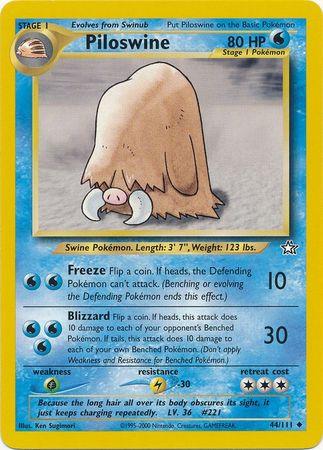 Piloswine (44/111) [Neo Genesis Unlimited] (Online Only)
