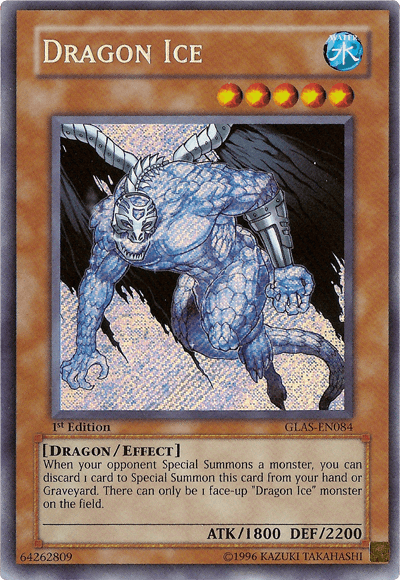 Dragon Ice [GLAS-EN084] Secret Rare (ONLINE ORDER ONLY)