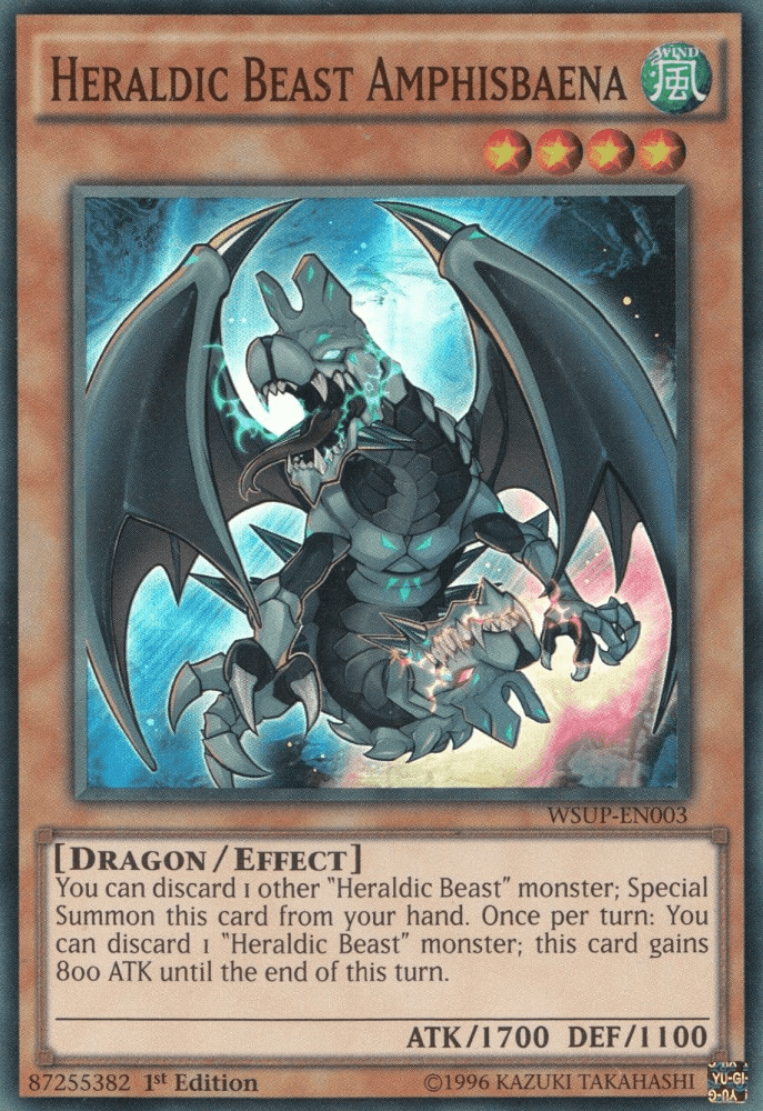 Heraldic Beast Amphisbaena [WSUP-EN003] Super Rare (ONLINE ORDER ONLY)