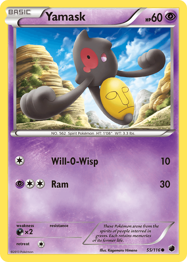 Yamask (55/116) [Black & White: Plasma Freeze] (Online Only)