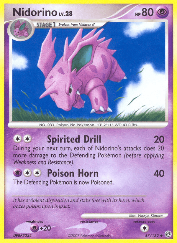 Nidorino (57/132) [Diamond & Pearl: Secret Wonders] (Online Only)