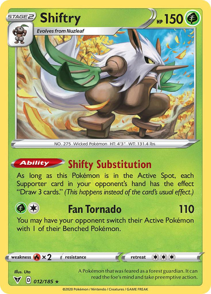 Shiftry (012/185) [Sword & Shield: Vivid Voltage] (Online Only)