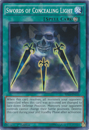 Swords of Concealing Light [BP03-EN151] Shatterfoil Rare (ONLINE ORDER ONLY)