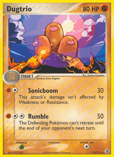 Dugtrio (22/112) [EX: FireRed & LeafGreen] (Online Only)