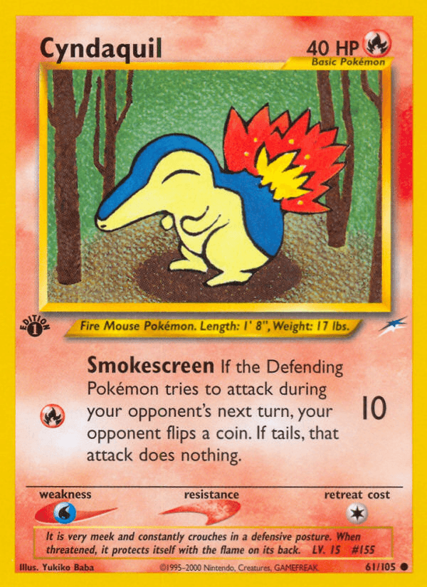 Cyndaquil (61/105) [Neo Destiny 1st Edition] (Online Only)