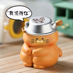Office Cats Blind Box Figurine - Cute Cat Desk Toy Collection | 1 Random Box