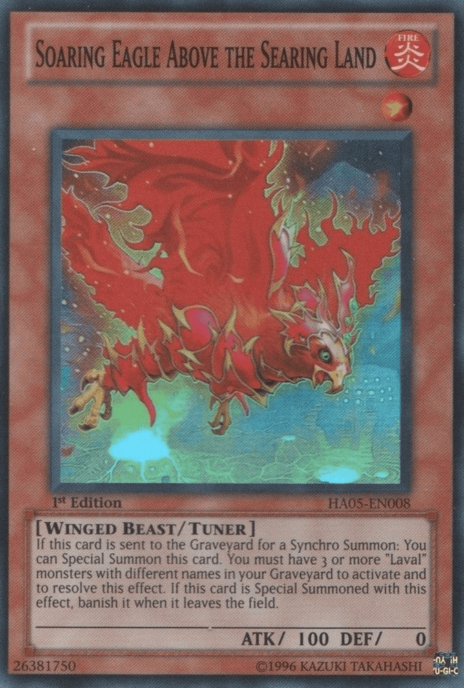 Soaring Eagle Above the Searing Land [HA05-EN008] Super Rare (ONLINE ORDER ONLY)