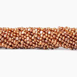 3-4mm Caramel Baroque Pearl, 15 inch, 132 pieces (ONLINE ORDER ONLY)