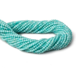 3mm Amazonite micro-faceted rondelle beads 13 inch 129 pieces (ONLINE ORDER ONLY)