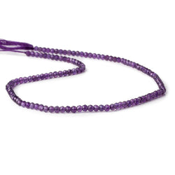 3mm Amethyst micro faceted rondelle beads 12.5 inch 108 pieces AAA (ONLINE ORDER ONLY)