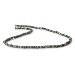 3mm Azurite faceted rondelle beads 13 inch 145 pieces (ONLINE ORDER ONLY)