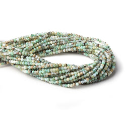 3mm Blue Peruvian Opal micro faceted rondelle beads 16 inch 175 pieces AA (ONLINE ORDER ONLY)