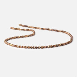 3mm Brass Center Drilled Button Pearls 15 inch 182 pieces (ONLINE ORDER ONLY)