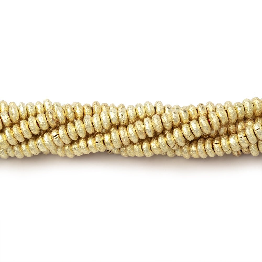 3mm Brushed Disc Beads (ONLINE ORDER ONLY)