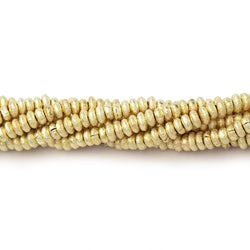 3mm Brushed Disc Beads (ONLINE ORDER ONLY)