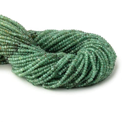 3mm Green Kyanite Micro Faceted Rondelle Beads 12.5 inch 138 pieces (ONLINE ORDER ONLY)