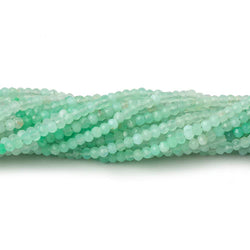 3mm Green Opal micro faceted rondelles 17 inch 190 beads AAA (ONLINE ORDER ONLY)