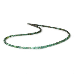 3mm Indicolite Blue & Chrome Green Tourmaline faceted rondelles 18 inch 210 pieces AA (ONLINE ORDER ONLY)