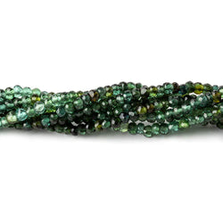 3mm Indicolite Blue & Chrome Green Tourmaline faceted rondelles 18 inch 235 pieces AA (ONLINE ORDER ONLY)