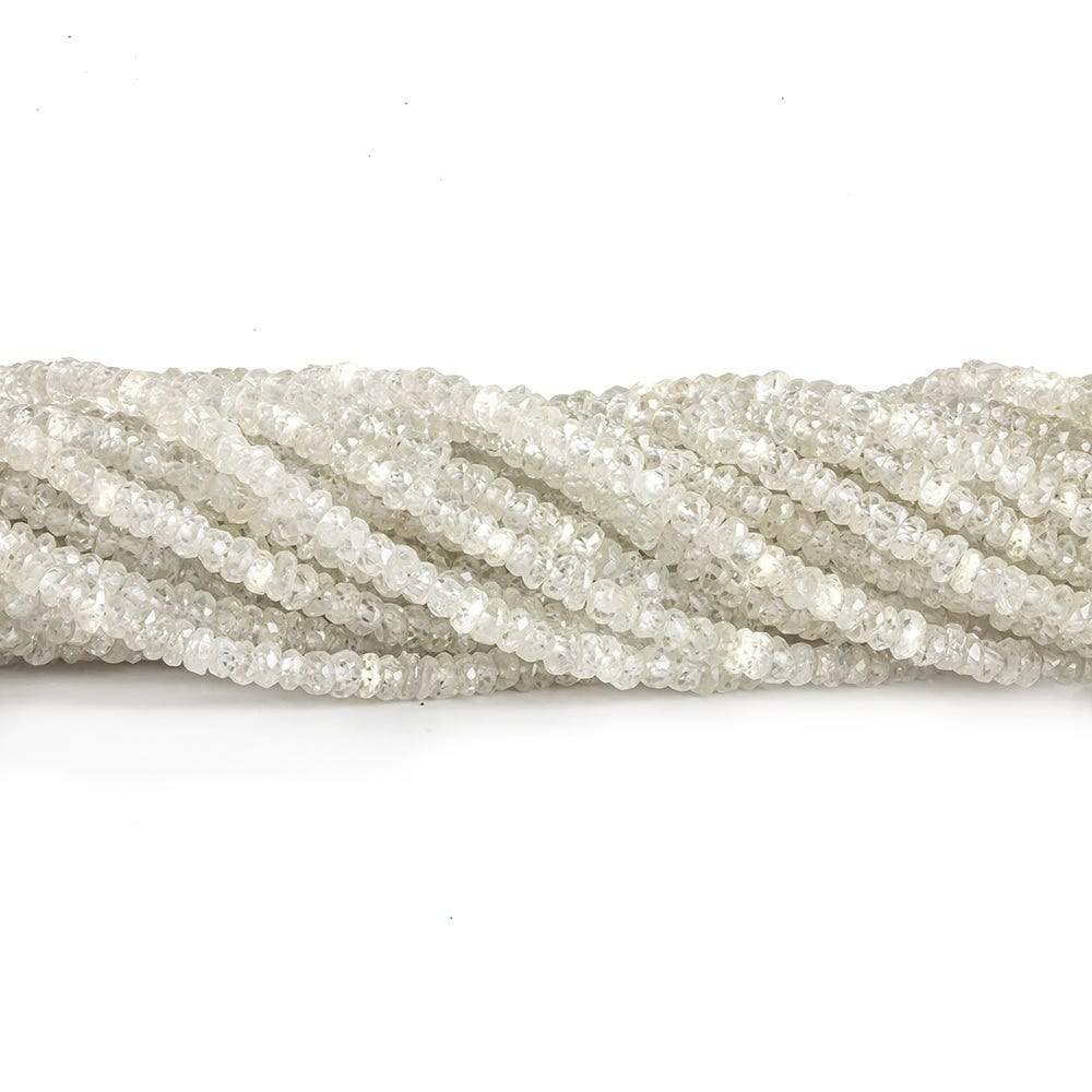 3mm Light Champagne Zircon Faceted Rondelle Beads 13.5 inch 200 pieces (ONLINE ORDER ONLY)