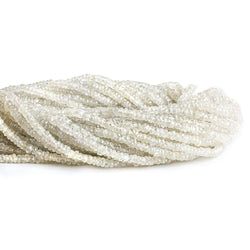 3mm Light Champagne Zircon Faceted Rondelle Beads 13.5 inch 200 pieces (ONLINE ORDER ONLY)